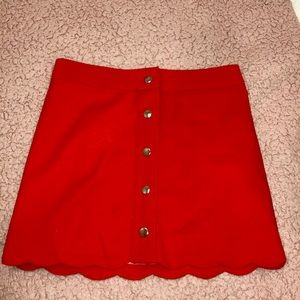 Red/orange skirt